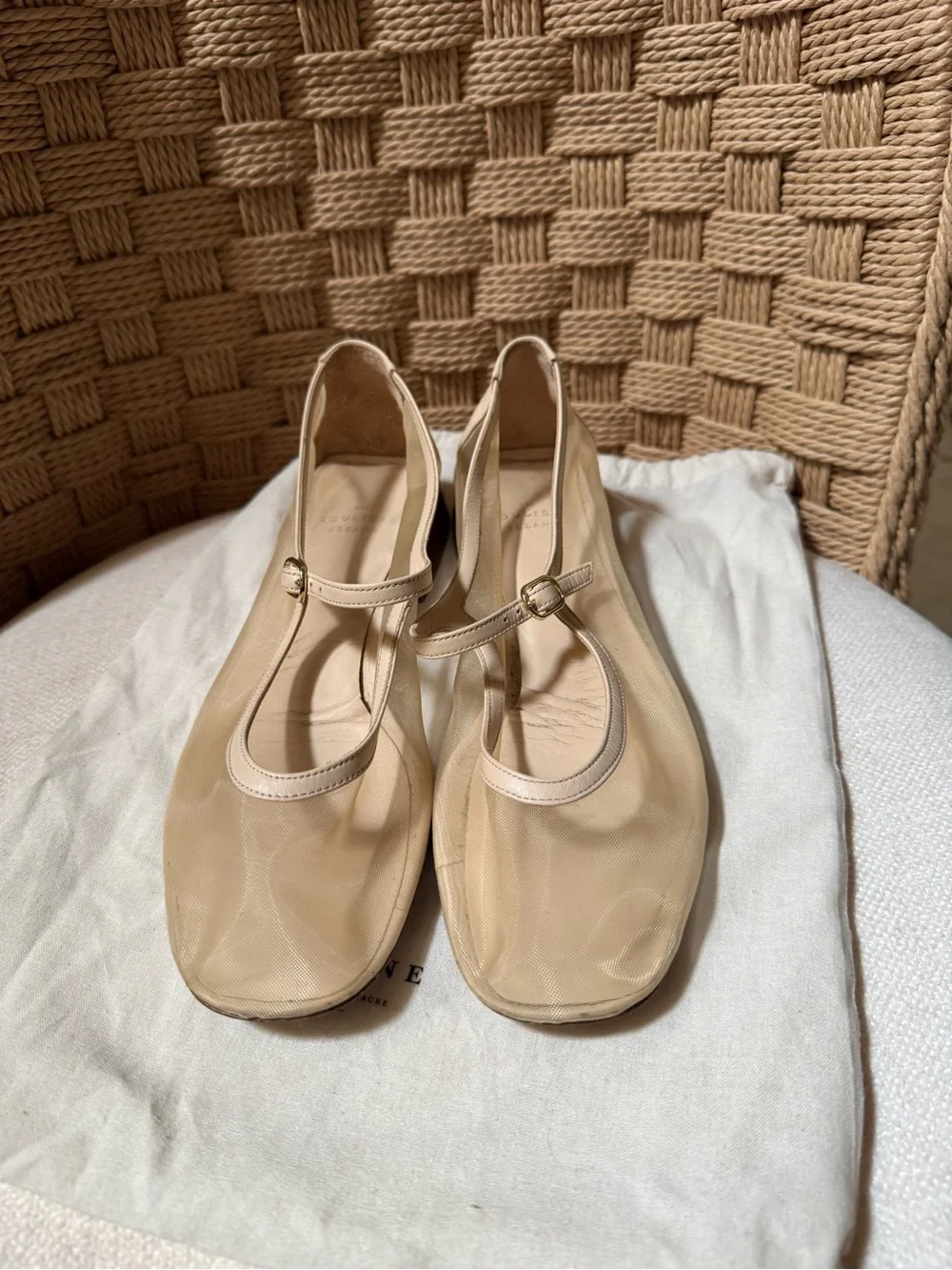 Sezane AUBANE LOW BABIES Size 38 in Cream